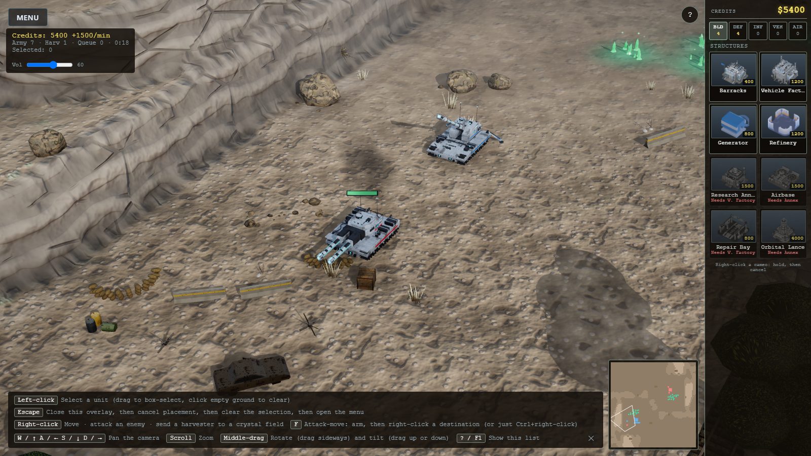 Artillery deployed and firing