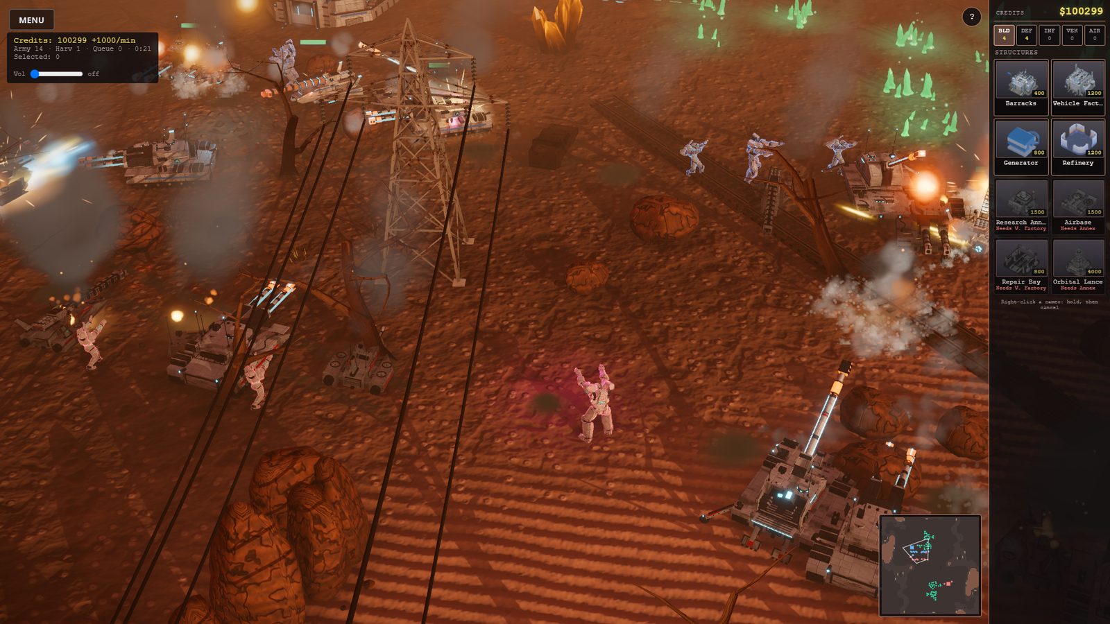 Late in the Ember battle with wreckage